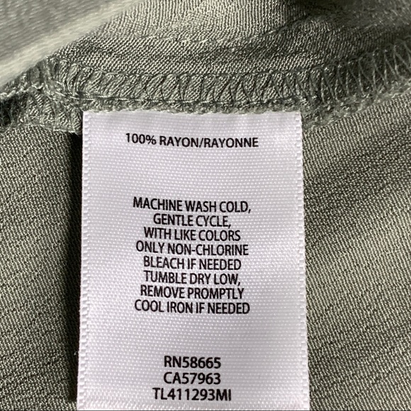 Leith Wide Leg High Waist Green Pants - Picture 11 of 11